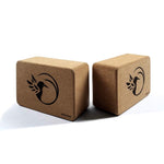 Bloc de yoga liège motif Colibri - 9,5x15x23 cm - Vignette | Achamana