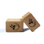 Bloc de yoga liège motif Colibri - 9,5x15x23 cm - Vignette | Achamana