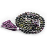 Collier mala Ancrage Profond - Tourmaline 108 perles AA 8mm - Vignette | Achamana