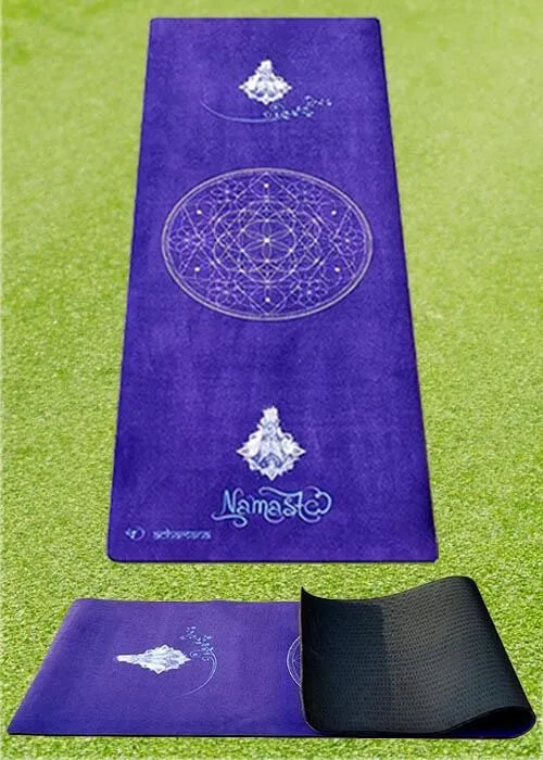 Tapis yoga épais 6 mm - Tapis yoga fleur de vie Namasté | Achamana