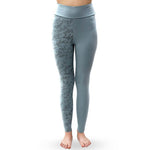 Legging yoga taille haute en coton biologique certifié GOTS - imprimé floral Sérénity - Vignette | Achamana