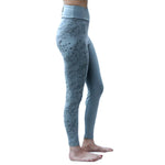 Legging yoga taille haute en coton biologique certifié GOTS - imprimé floral Sérénity - Vignette | Achamana
