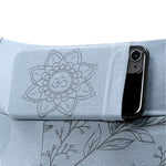 Legging yoga taille haute en coton biologique certifié GOTS - imprimé floral Sérénity - Vignette | Achamana