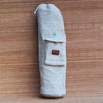 Tapis de yoga écologique caoutchouc naturel chanvre - 7 chakras - impression Or - Vignette | Achamana