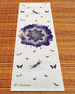 Tapis yoga écologique caoutchouc et chanvre - Rose de mandala - Vignette | Achamana