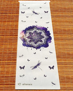 Tapis yoga écologique caoutchouc et chanvre - Rose de mandala - Vignette | Achamana