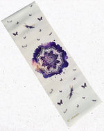 Tapis yoga écologique caoutchouc et chanvre - Rose de mandala - Vignette | Achamana