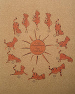 Tapis yoga enfants 6 mm surface liège antidérapante - Yogis chats - Vignette | Achamana