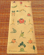 Tapis de yoga enfants surface liège - Yogis fruits et légumes - Vignette | Achamana