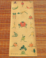 Tapis de yoga enfants surface liège - Yogis fruits et légumes - Vignette | Achamana