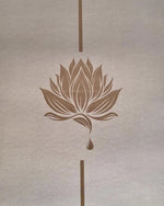 Tapis de yoga TPE - PU practice lotus crème 6mm - Vignette | Achamana