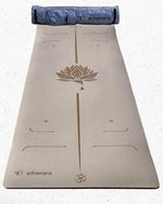 Tapis de yoga TPE - PU practice lotus crème 6mm - Vignette | Achamana