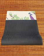 Tapis de yoga épais 6mm nouvelle génération conception 3 plis - Parure de paon - Vignette | Achamana