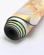 Tapis de yoga épais 6mm nouvelle génération conception 3 plis - Parure de paon - Vignette | Achamana