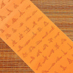 Tapis de yoga pro pour débutant et confirmé antidérapant - caoutchouc éco PU 5mm - Asana practice Orange - Vignette | Achamana