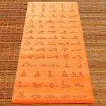 Tapis de yoga pro pour débutant et confirmé antidérapant - caoutchouc éco PU 5mm - Asana practice Orange - Vignette | Achamana
