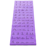 Tapis de yoga débutant ou avancé antidérapant caoutchouc éco-PU - Asana practice Violet - Vignette | Achamana