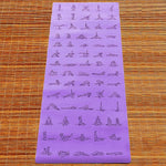 Tapis de yoga débutant ou avancé antidérapant caoutchouc éco-PU - Asana practice Violet - Vignette | Achamana