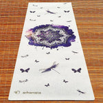 Tapis yoga écologique caoutchouc et chanvre - Rose de mandala - Vignette | Achamana