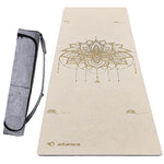 Tapis de yoga fleur de lotus en chanvre - 4,5 mm x 610 x 1830 - Vignette | Achamana