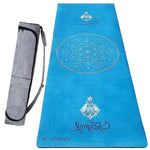 Tapis de yoga épais 6mm - Conception 3 plis - Namasté turquoise - Vignette | Achamana