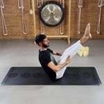 Tappetino da yoga Pro - lattice e similpelle - Spessore 5 mm - 7 chakra incisi - Vignette | Achamana