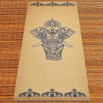 XL cork and rubber yoga mat - elephant fresco - Vignette | Achamana