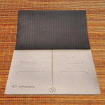 Tapis de yoga 6 mm antidérapant conception hi-tech 3 matériaux - Practice lotus crème - Vignette | Achamana