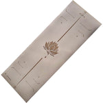 Tapis de yoga 6 mm antidérapant conception hi-tech 3 matériaux - Practice lotus crème - Vignette | Achamana
