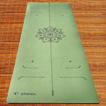 Tapis de yoga ultra antidérapant 6mm practice mandala 7 chakras vert - Vignette | Achamana