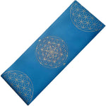 Tapis de yoga TPE & PU Metatron - Fleur de vie bleu 6mm - Vignette | Achamana