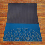 Tapis de yoga TPE & PU Metatron - Fleur de vie bleu 6mm - Vignette | Achamana