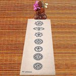 Tapis de yoga écologique chanvre & latex - 7 chakras - 4,5mm - Vignette | Achamana