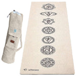 Tapis de yoga écologique chanvre & latex - 7 chakras - 4,5mm - Vignette | Achamana