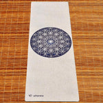 Tapis de yoga chanvre - Fleur de Vie - 4,5mm x 61 x 1830 - Vignette | Achamana