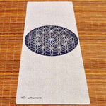Tapis de yoga chanvre - Fleur de Vie - 4,5mm x 61 x 1830 - Vignette | Achamana