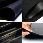 Tapis de yoga Pro antidérapant caoutchouc et similicuir 5mm - Mandala et marqueurs position Or - Vignette | Achamana