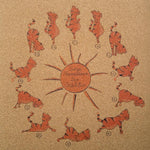 Tapis yoga enfants 6 mm surface liège antidérapante - Yogis chats - Vignette | Achamana