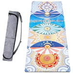 Tapis de yoga antidérapant épais 6 mm tri-plis surface microfibre 7 chakras artistiques - Vignette | Achamana