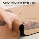 Tapis de yoga liège & latex - épaisseur 5 mm - Papillon - Vignette | Achamana