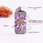 Amethyst-Orgonit-Anhänger - Baum des Lebens - Vignette | Achamana