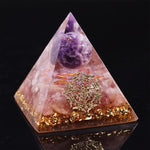 Erdbeerquarzpyramide Orgonit 10 cm - Tibetische Prinzessin - Vignette | Achamana