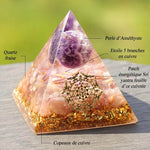 Erdbeerquarzpyramide Orgonit 10 cm - Tibetische Prinzessin - Vignette | Achamana