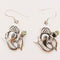 Boucles d'oreilles argent et pierre semi-précieuse - Ganesh Om Achamana