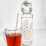 Yogaflasche aus Glas - Blume des Lebens - 0,6 L - Soulbottles - Vignette | Achamana