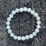 8 mm AA-Perlen-Aquamarin-Armband - Vignette | Achamana