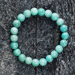 Amazonit-Steinarmband - facettierte AAA-Perlen 8,5 mm - Vignette | Achamana