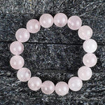 Madagaskar-Rosenquarz-Steinarmband 12 mm AA-Perlen - Vignette | Achamana