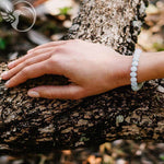 8 mm AA-Perlen-Aquamarin-Armband - Vignette | Achamana