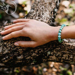 Amazonit-Steinarmband - facettierte AAA-Perlen 8,5 mm - Vignette | Achamana